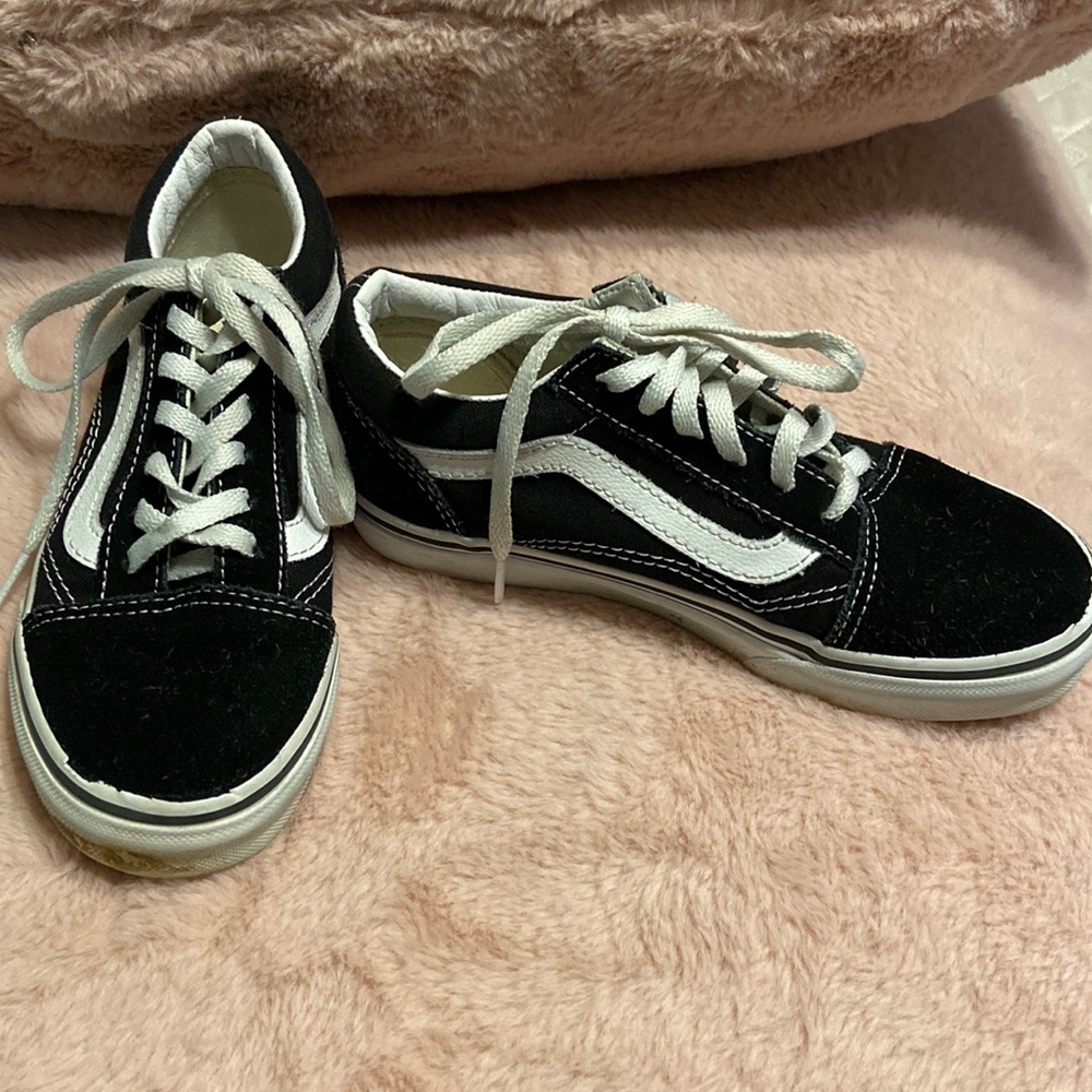 VGUC Black Suede and Canvas Vans